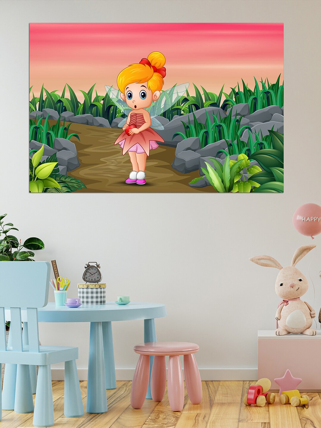 WENS Pink & Green Printed Cute Little Fairy Self Adhesive Wall Poster for Home Decor
WENS Pink & Green Printed Cute Little Fairy Self Adhesive Wall Poster for Home Decor