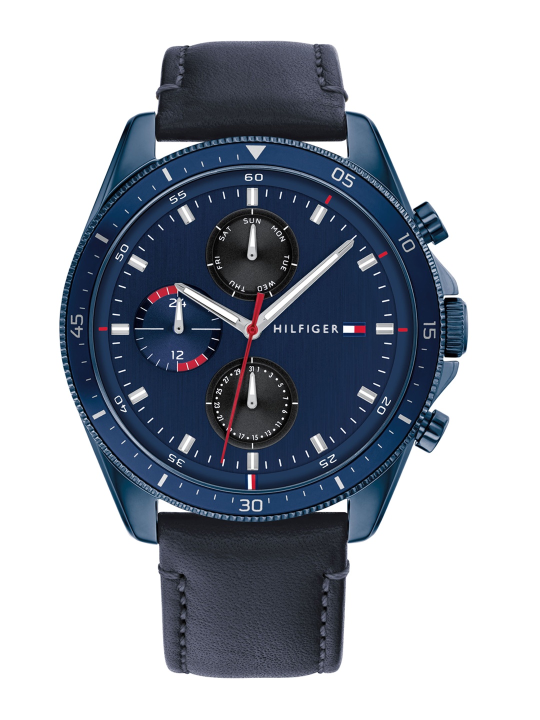 Tommy Hilfiger Men Navy Blue Dial & Blue Leather Straps Analogue Watch NCTH1791839W
Tommy Hilfiger Men Navy Blue Dial & Blue Leather Straps Analogue Watch NCTH1791839W