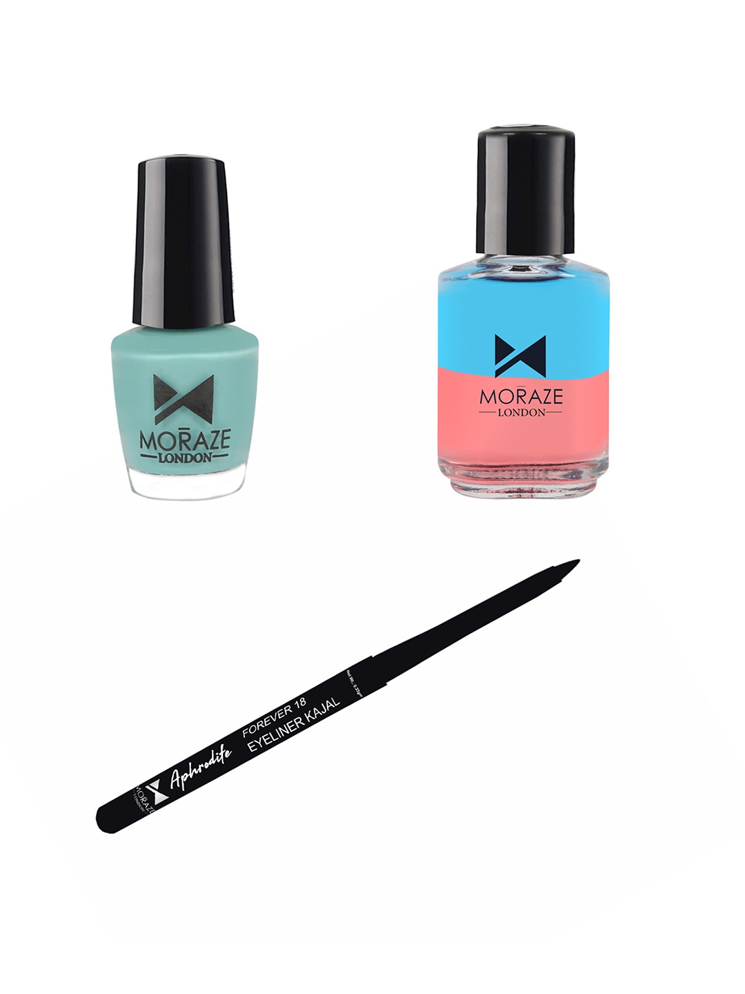 Moraze Women Combo of Nail Polish 5ml With Nail Paint Remover 30ml & Kajal 0.35 GM, Multi
Moraze Women Combo of Nail Polish 5ml With Nail Paint Remover 30ml & Kajal 0.35 GM, Multi