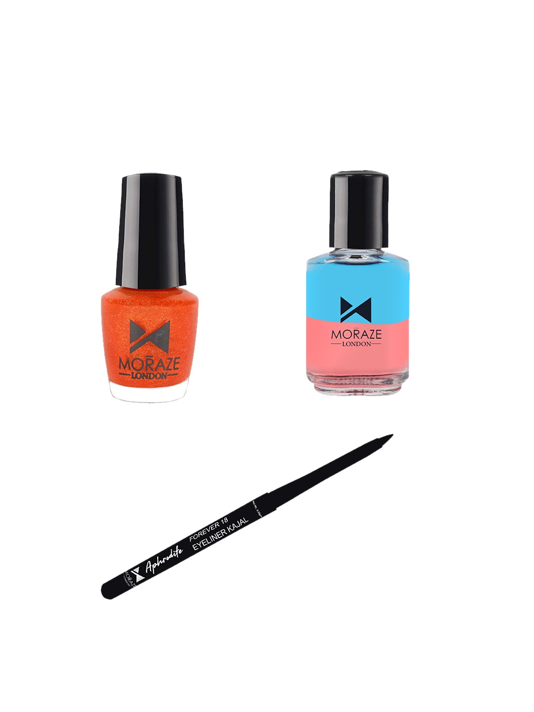Moraze Women Combo of Nail Polish 5ml With Nail Paint Remover 30ml & Kajal 0.35 GM, Multi
Moraze Women Combo of Nail Polish 5ml With Nail Paint Remover 30ml & Kajal 0.35 GM, Multi
