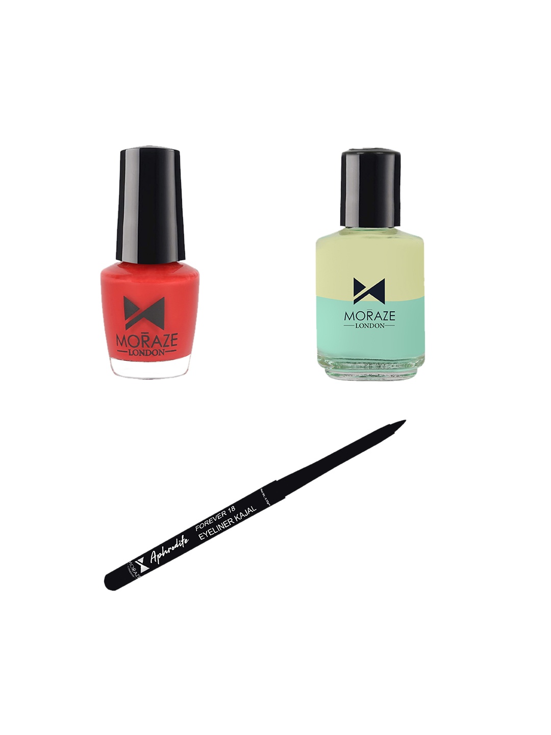 Moraze Women Combo of Nail Polish 5ml With Nail Paint Remover 30ml & Kajal 0.35 GM, Multi
Moraze Women Combo of Nail Polish 5ml With Nail Paint Remover 30ml & Kajal 0.35 GM, Multi