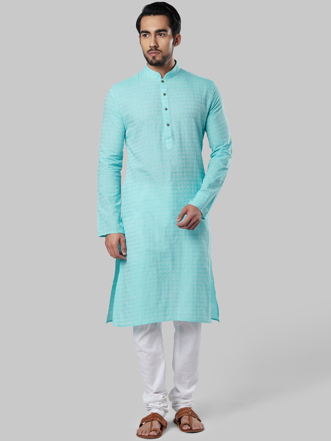 ethnix Men Blue Long Sleeve Kurta
