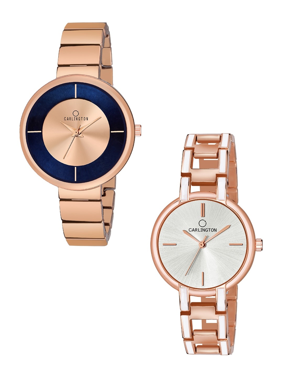 CARLINGTON Women Set of 2 Analogue Watch - Combo 114 RoseGold - CK Silver, Rose gold
CARLINGTON Women Set of 2 Analogue Watch - Combo 114 RoseGold - CK Silver, Rose gold