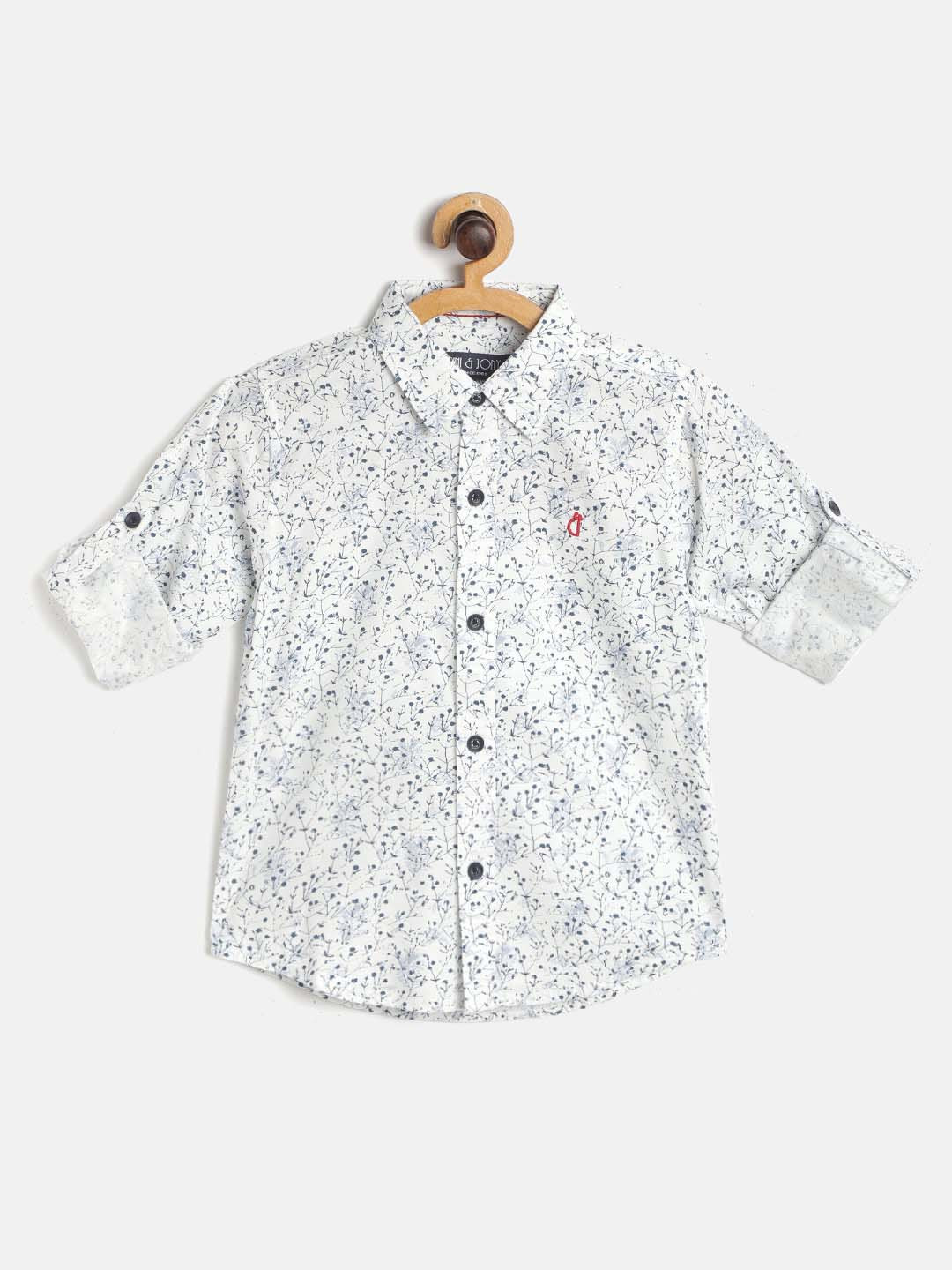 Gini and Jony Boys White & Blue Floral Print Cotton Casual Shirt
Gini and Jony Boys White & Blue Floral Print Cotton Casual Shirt