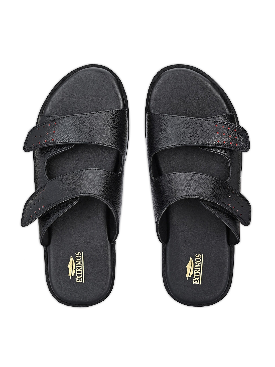 EXTRIMOS Men Black Slip-On