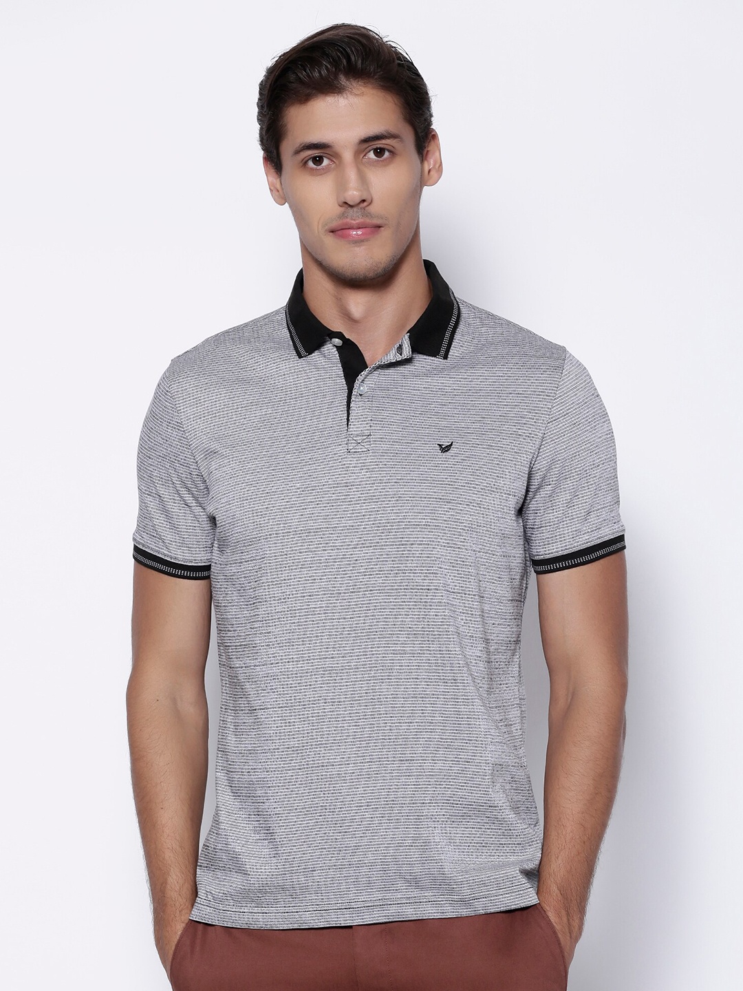 Blackberrys Men Black White Polo Collar Monochrome Slim Fit Cotton Pure Cotton T-shirt
Blackberrys Men Black White Polo Collar Monochrome Slim Fit Cotton Pure Cotton T-shirt