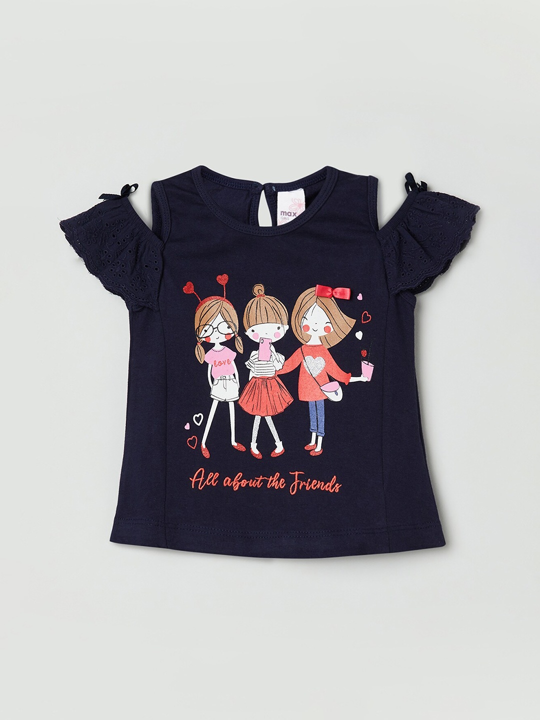 max Navy Blue Regular Top