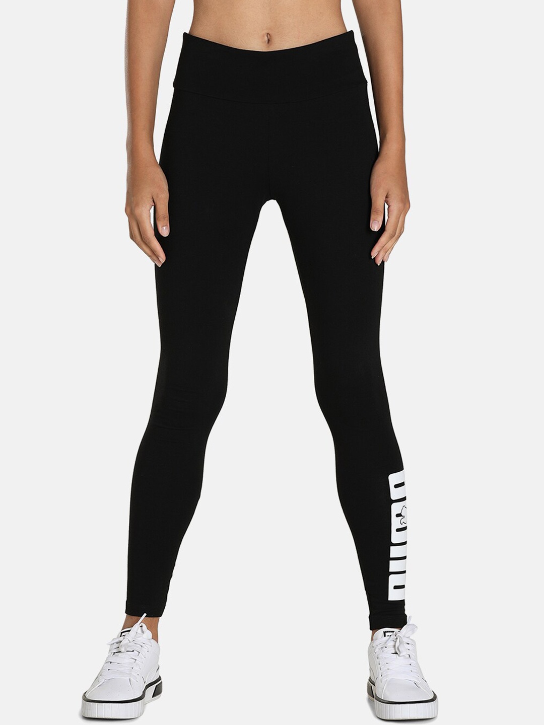 Puma Women Solid Rebel Tights, Black