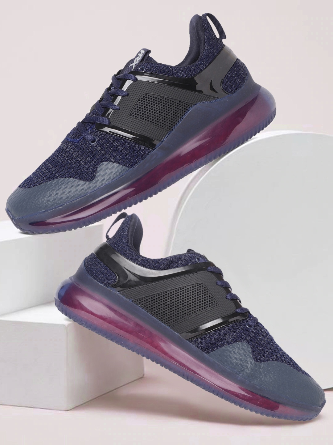 HRX by Hrithik Roshan Men Navy & Charcoal Grey Woven Design Alpha Running Shoes, Navy blue
HRX by Hrithik Roshan Men Navy & Charcoal Grey Woven Design Alpha Running Shoes, Navy blue