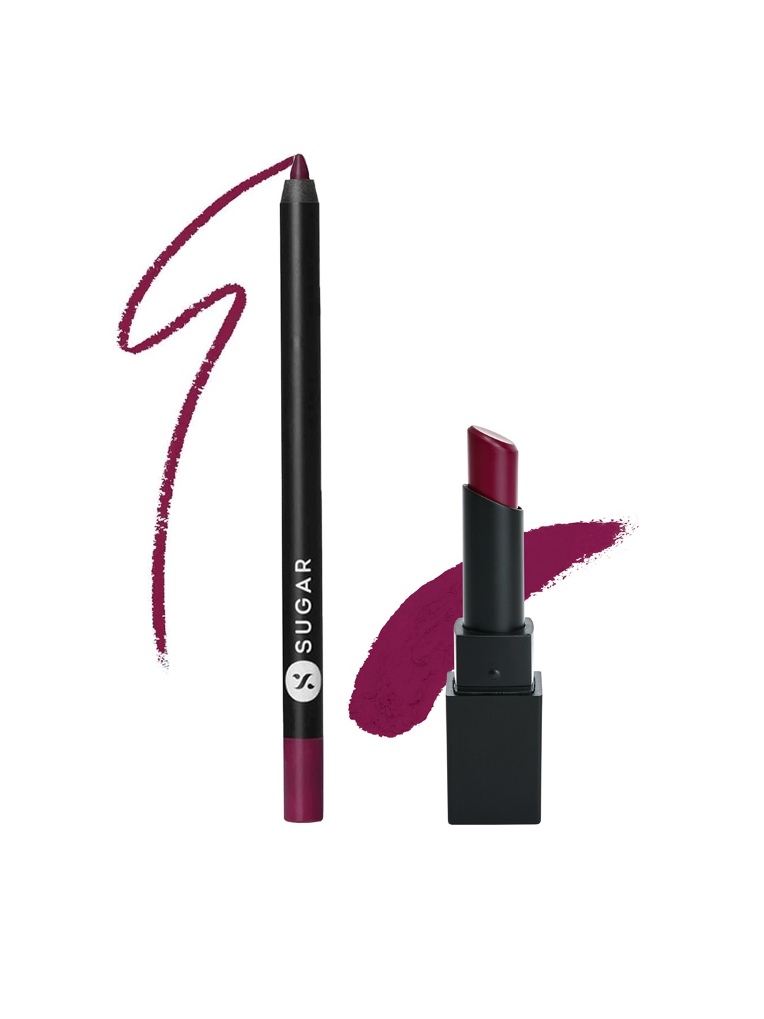 SUGAR Set of Lipping On The Edge Lip Liner - Fiery Berry 07 & Nothing Else Matter Lipstick - Berry Picking 08, Maroon
SUGAR Set of Lipping On The Edge Lip Liner - Fiery Berry 07 & Nothing Else Matter Lipstick - Berry Picking 08, Maroon
