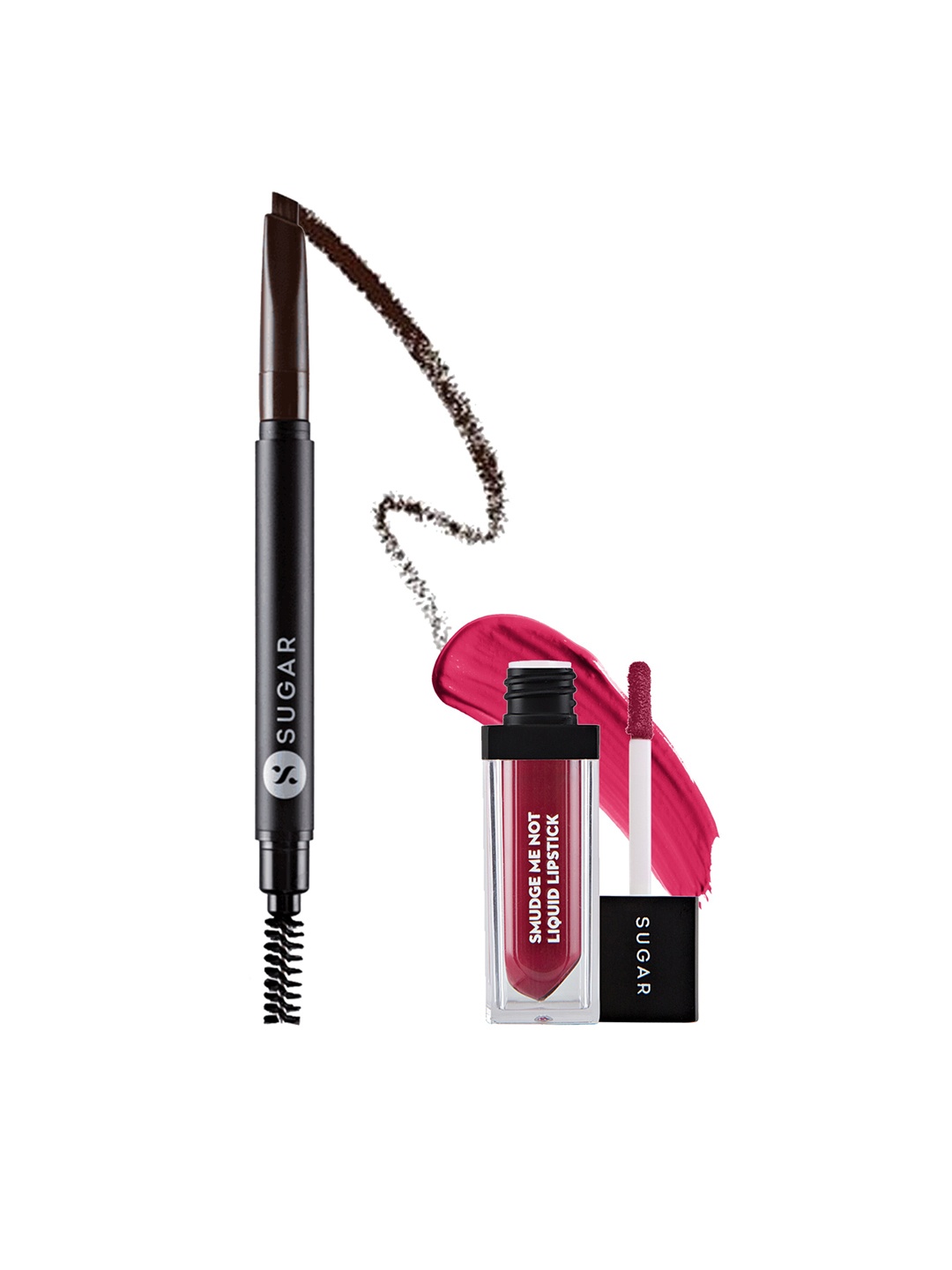 SUGAR Set of Arch Arrival Brow Definer - Jerry Brown 01 & Smudge Me Not Liquid Lipstick - Brink Of Pink 02
SUGAR Set of Arch Arrival Brow Definer - Jerry Brown 01 & Smudge Me Not Liquid Lipstick - Brink Of Pink 02