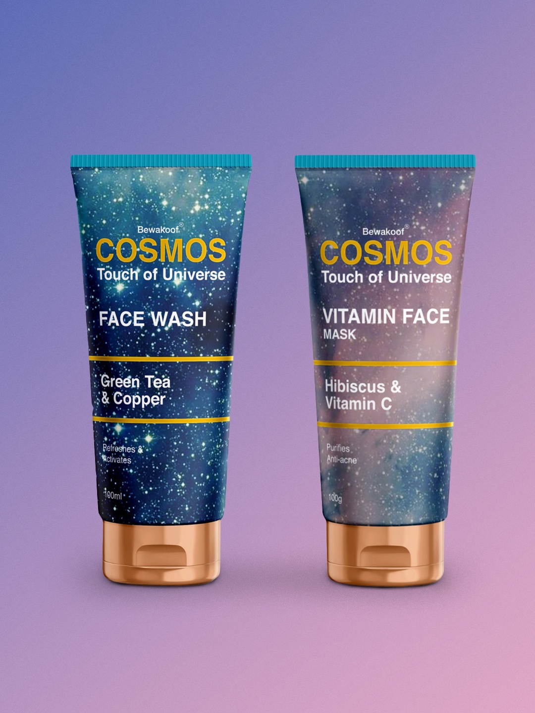 BEWAKOOF COSMOS Set Of 2 Hibiscus Vitamin C Face Mask & Green Tea Copper Face Wash, White
BEWAKOOF COSMOS Set Of 2 Hibiscus Vitamin C Face Mask & Green Tea Copper Face Wash, White