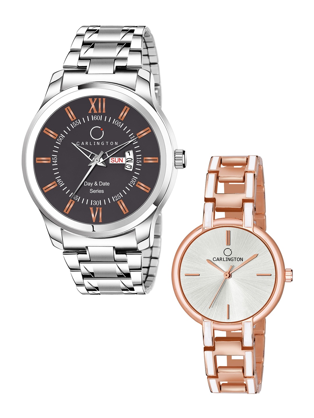 CARLINGTON Unisex Multicoloured Dial & Multicoloured Stainless Steel Bracelet Style Straps Analogue Watch, Coffee brown
CARLINGTON Unisex Multicoloured Dial & Multicoloured Stainless Steel Bracelet Style Straps Analogue Watch, Coffee brown