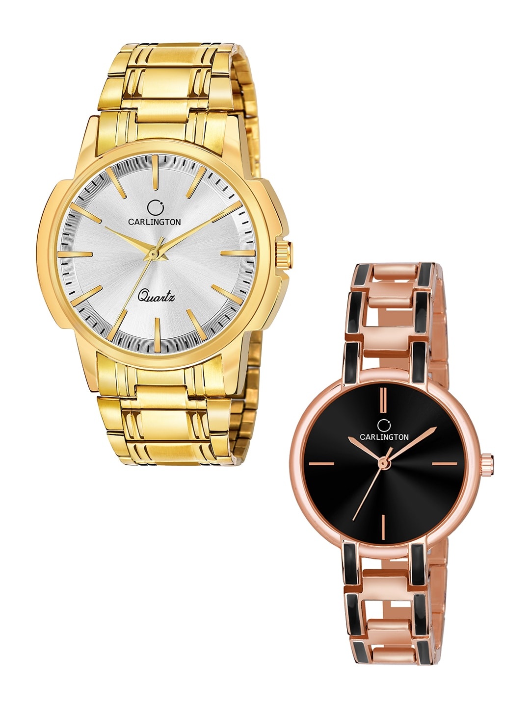 CARLINGTON Unisex Brass Dial Stainless Steel Bracelet Style Analogue Watch CT-6110GS, Multi
CARLINGTON Unisex Brass Dial Stainless Steel Bracelet Style Analogue Watch CT-6110GS, Multi