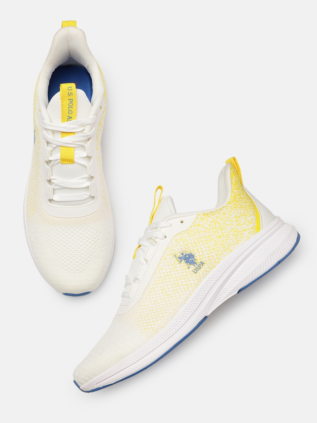U.S. Polo Assn. Men Wanson Running Shoes, Off white
