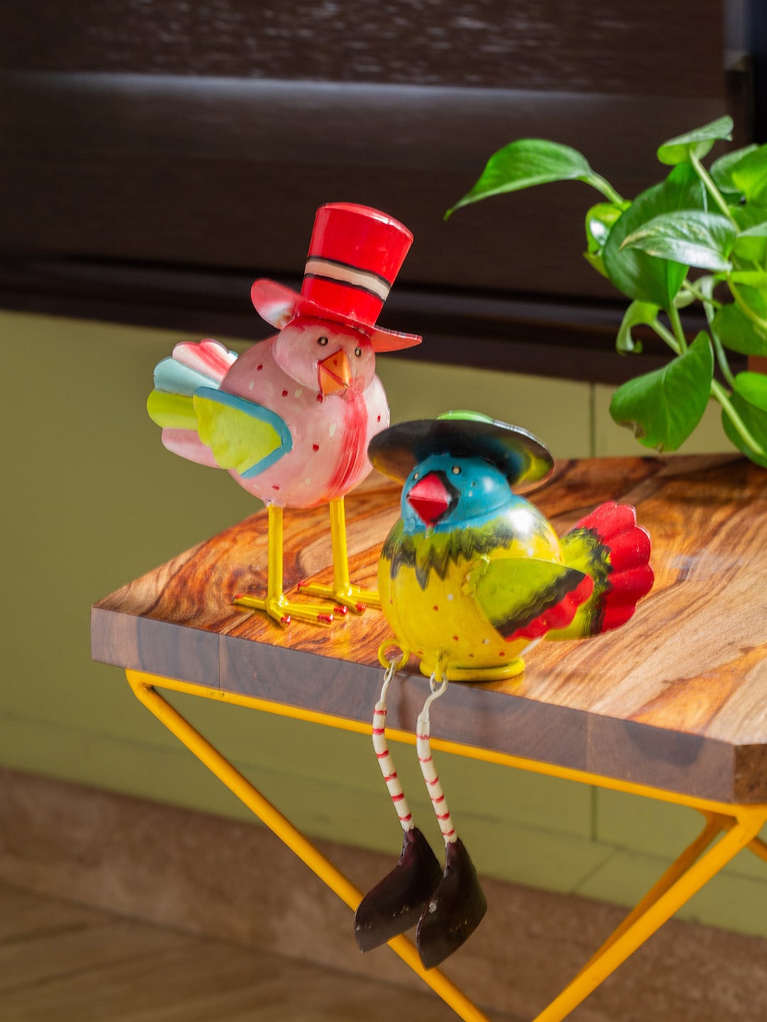 ExclusiveLane Set Of 2 Multicoloured Sparrow Hand-Painted Garden Accessories, Multi
ExclusiveLane Set Of 2 Multicoloured Sparrow Hand-Painted Garden Accessories, Multi