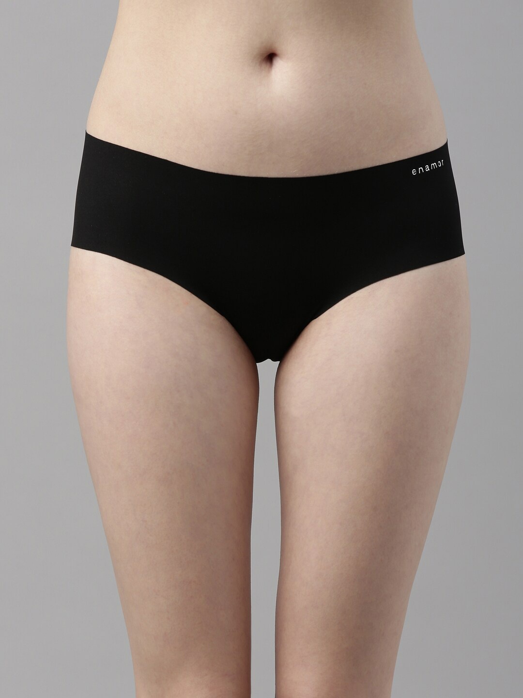 Enamor Women Jet Black Solid Seamless Nylon Hipster Briefs with Cotton Crotch PH01
Enamor Women Jet Black Solid Seamless Nylon Hipster Briefs with Cotton Crotch PH01