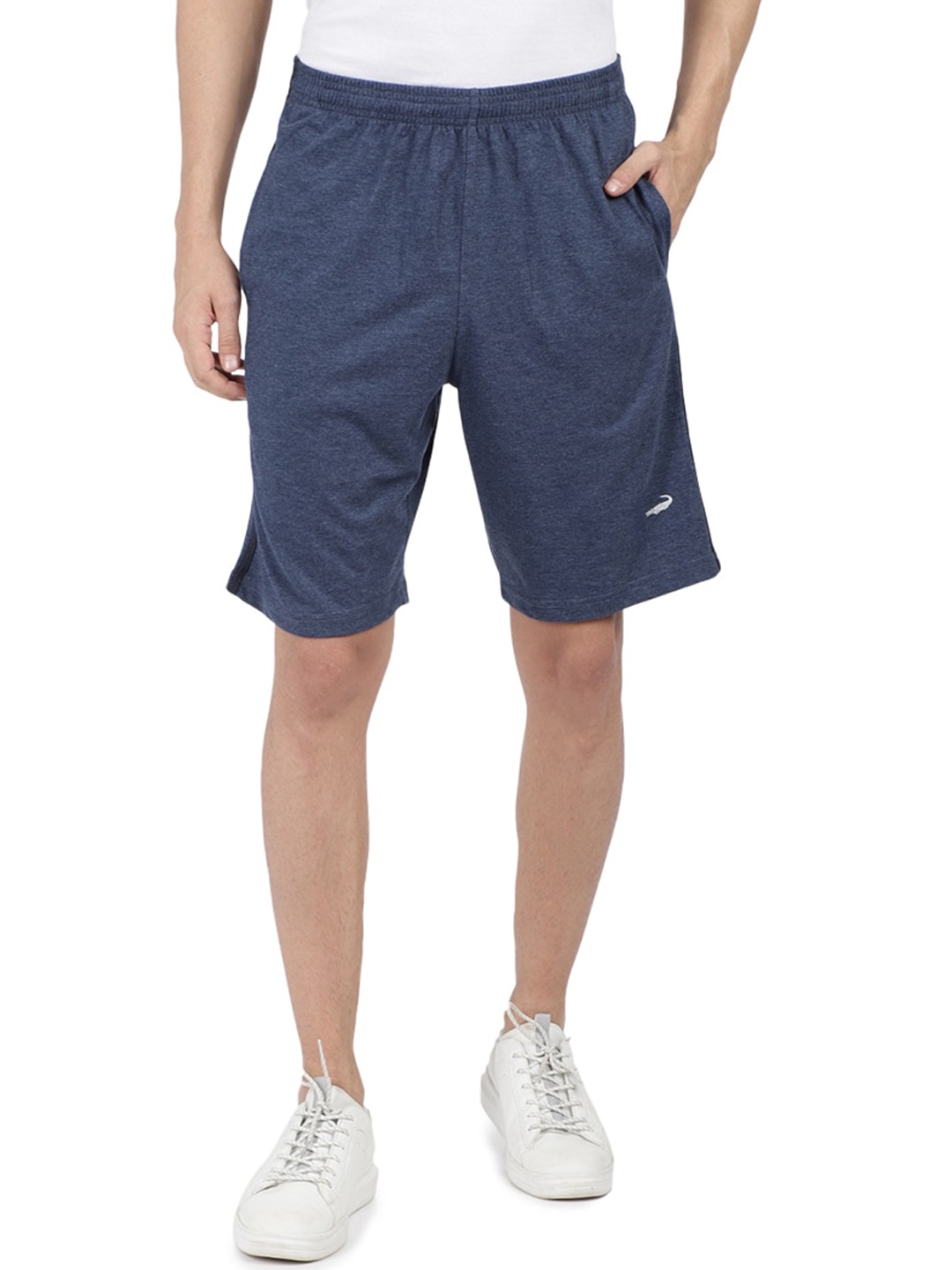 Crocodile Men Blue Slim Fit Outdoor Regular Shorts