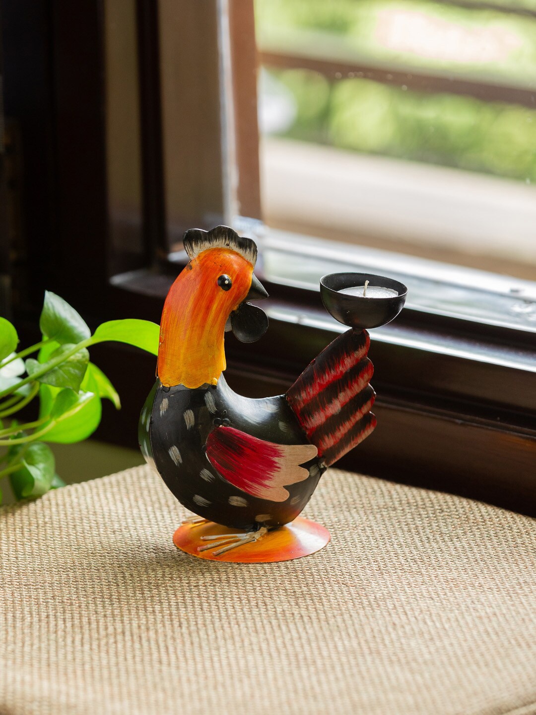 ExclusiveLane Homely Hen Tea Light Candle Holder Cum Garden Decorative Showpiece, Black
ExclusiveLane Homely Hen Tea Light Candle Holder Cum Garden Decorative Showpiece, Black