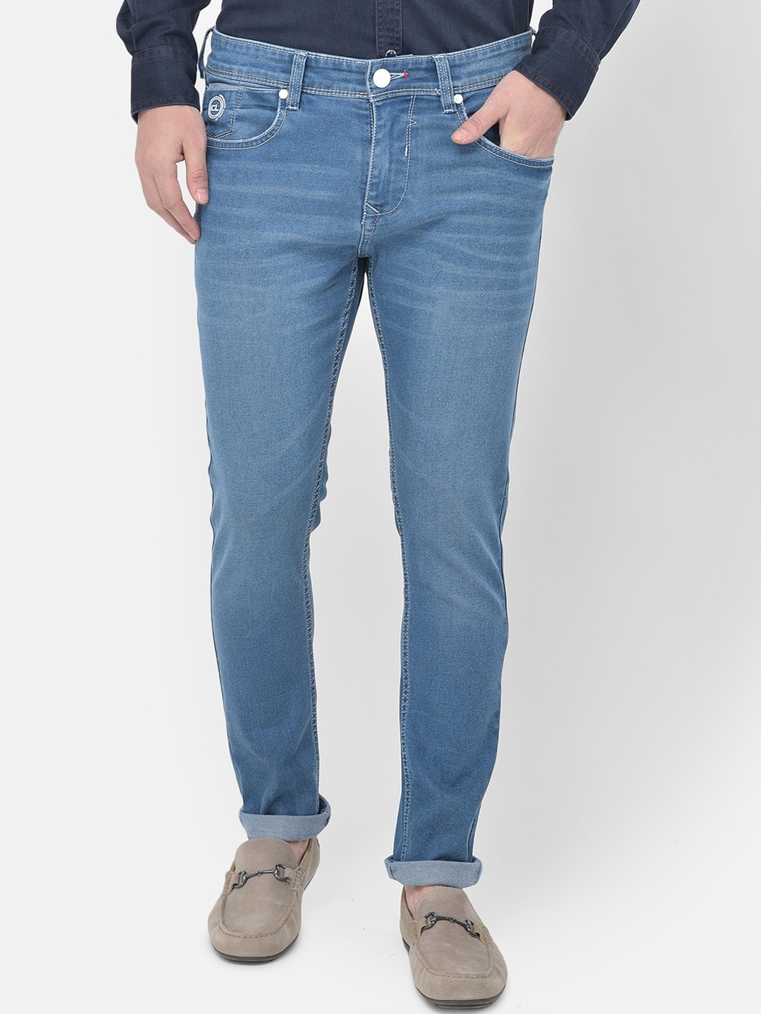 Canary London Men Blue Smart Tapered Fit Low-Rise Light Fade Embroidered Stretchable Jeans
Canary London Men Blue Smart Tapered Fit Low-Rise Light Fade Embroidered Stretchable Jeans