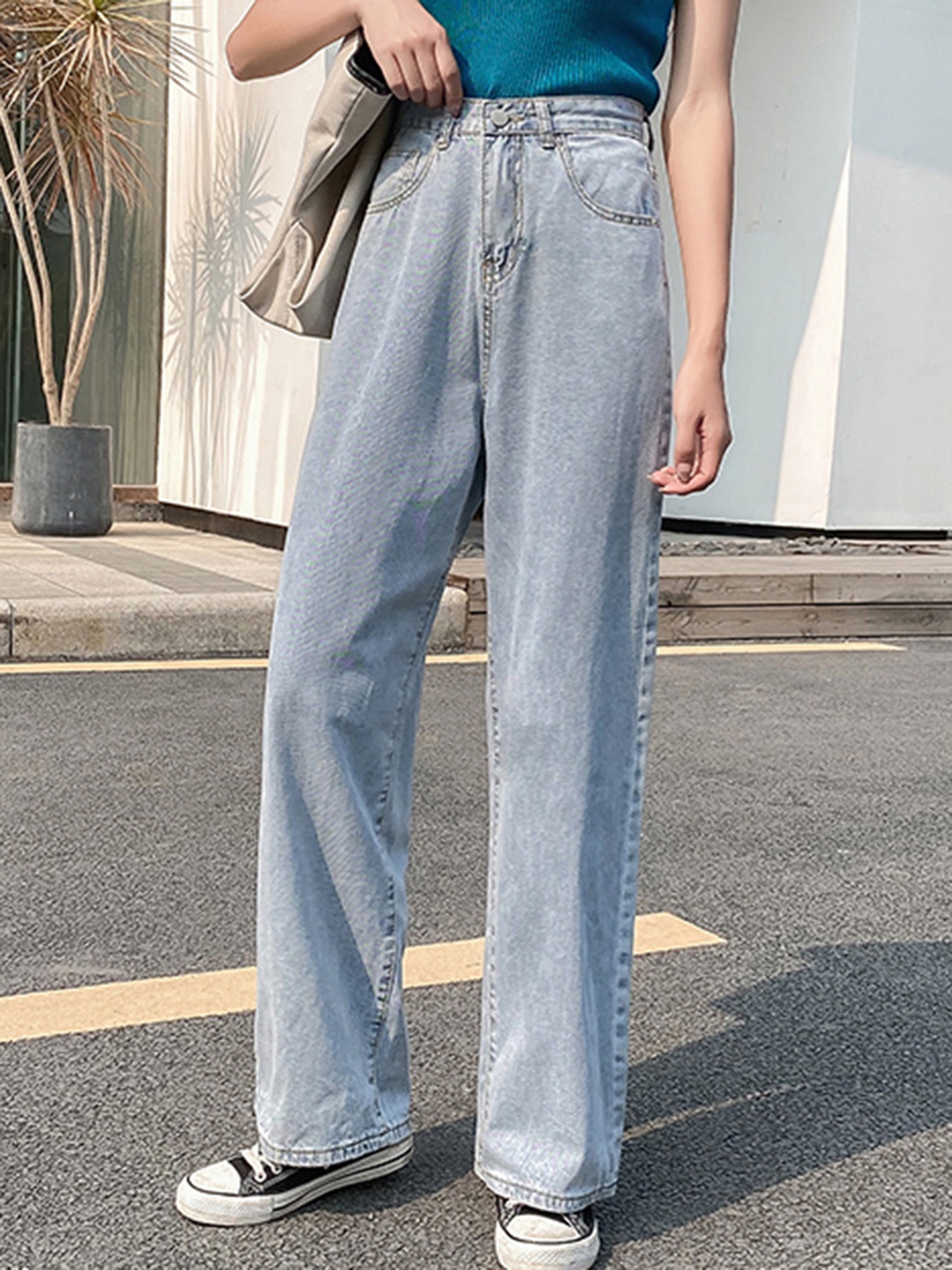 URBANIC Women Blue Wide Leg Jeans