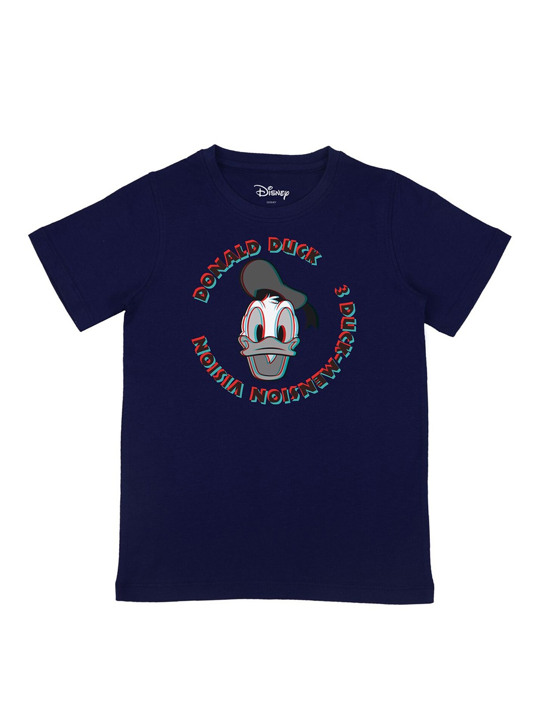 Disney by Wear Your Mind Boys Navy Blue White Donald Duck Printed Pure Cotton T-shirt
Disney by Wear Your Mind Boys Navy Blue White Donald Duck Printed Pure Cotton T-shirt