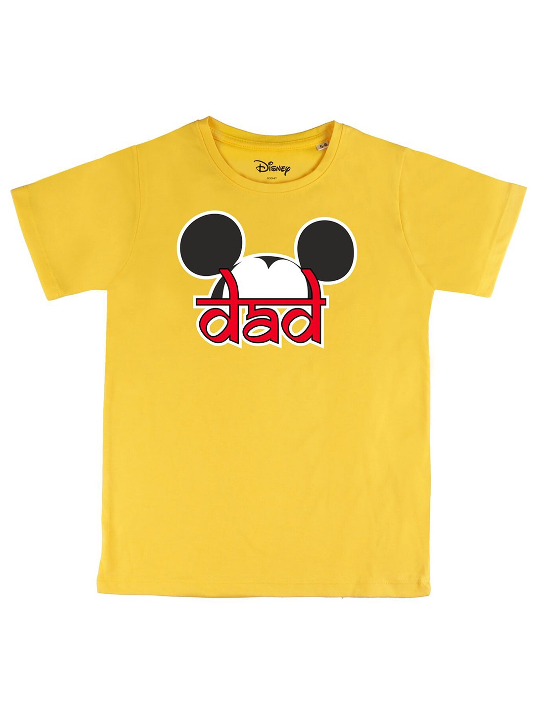 Disney by Wear Your Mind Boys Yellow Black Mickey Mouse Printed Cotton Pure Cotton T-shirt
Disney by Wear Your Mind Boys Yellow Black Mickey Mouse Printed Cotton Pure Cotton T-shirt