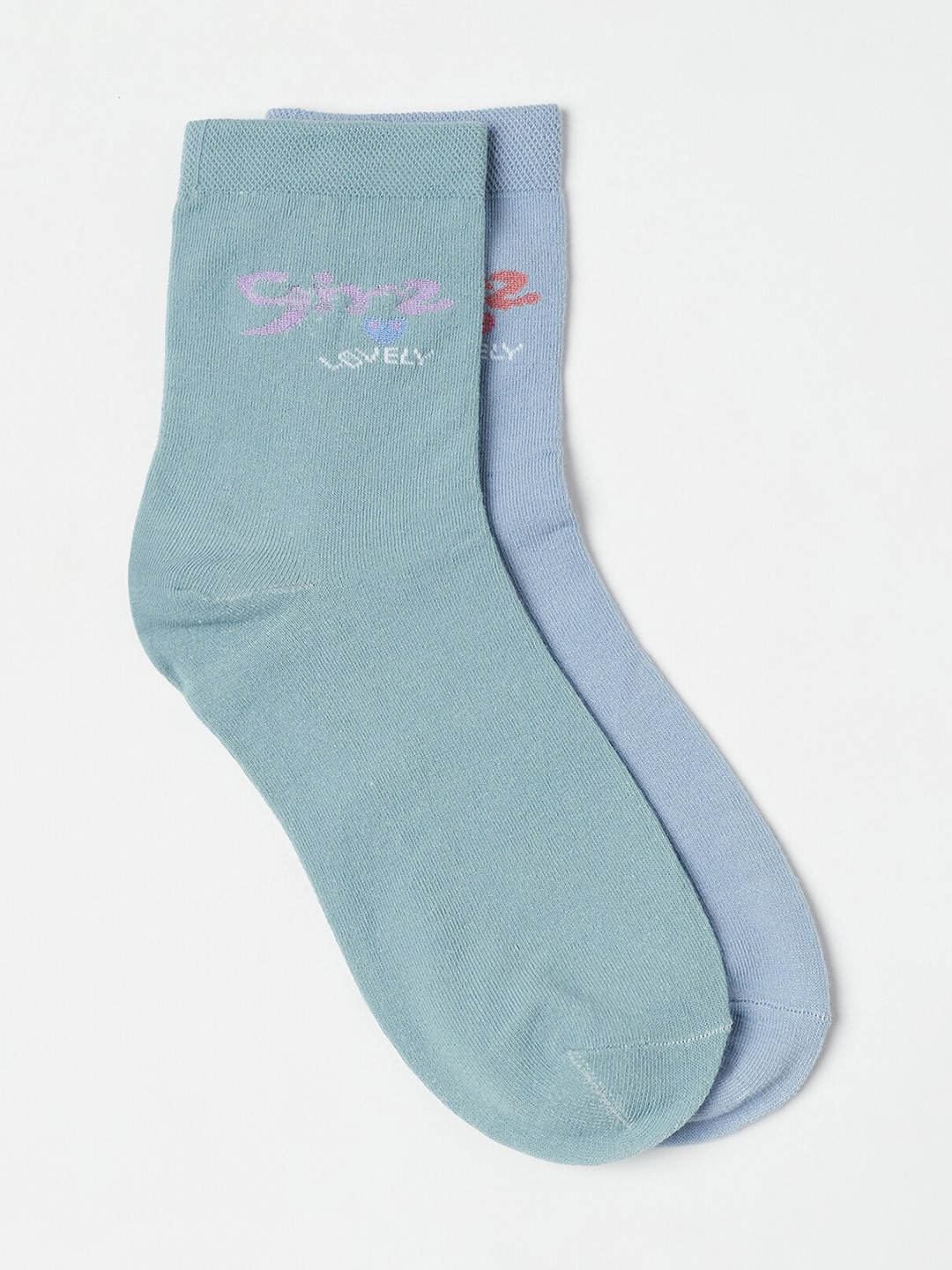 J Style Women Pack Of 2 Ankle-Length Socks, Green 
J Style Women Pack Of 2 Ankle-Length Socks, Green