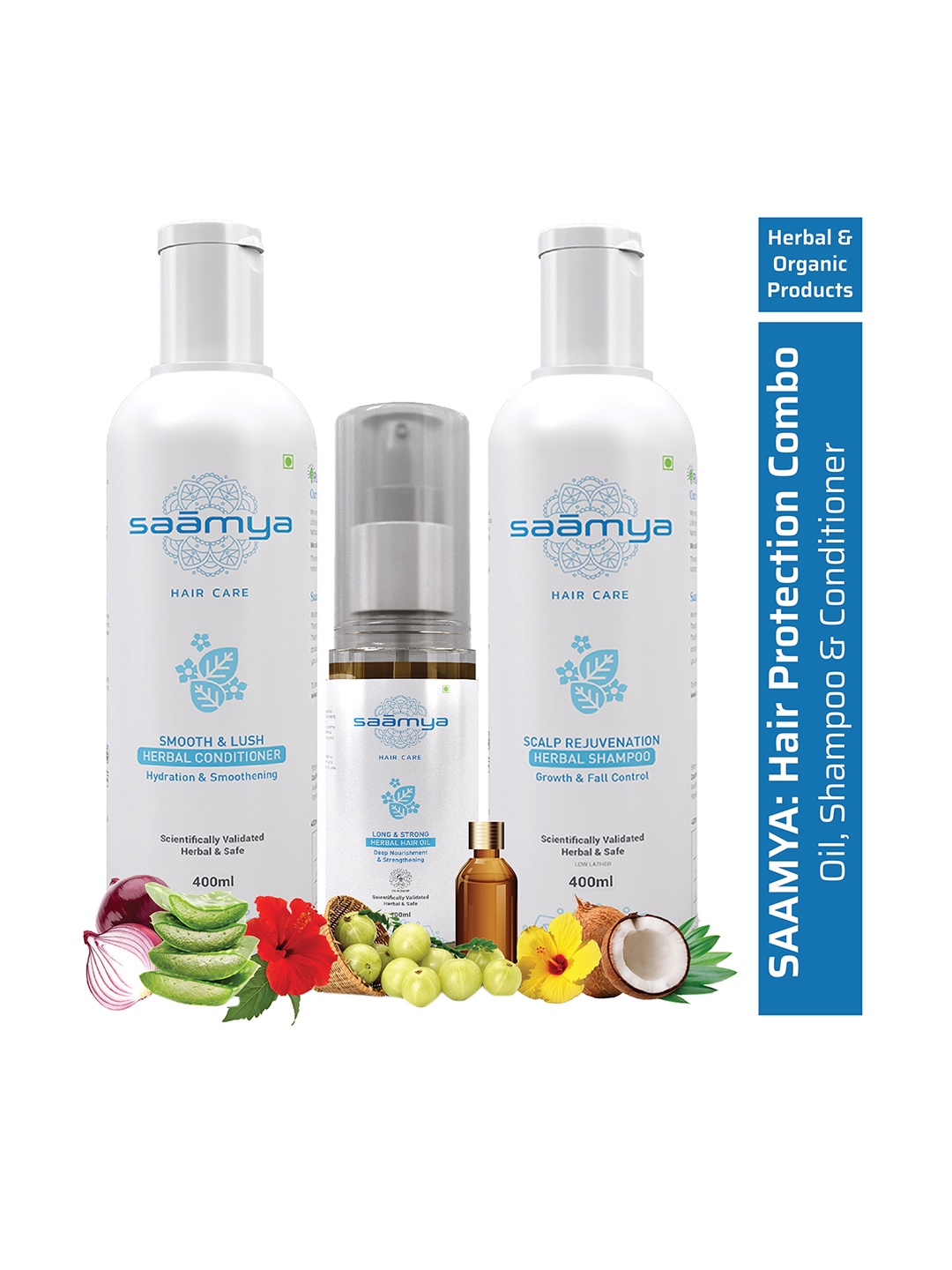 Saamya Herbal Long Hair Oil 100m Scalp Rejuvenation Shampoo 400m & Conditioner 400m, Olive
Saamya Herbal Long Hair Oil 100m Scalp Rejuvenation Shampoo 400m & Conditioner 400m, Olive