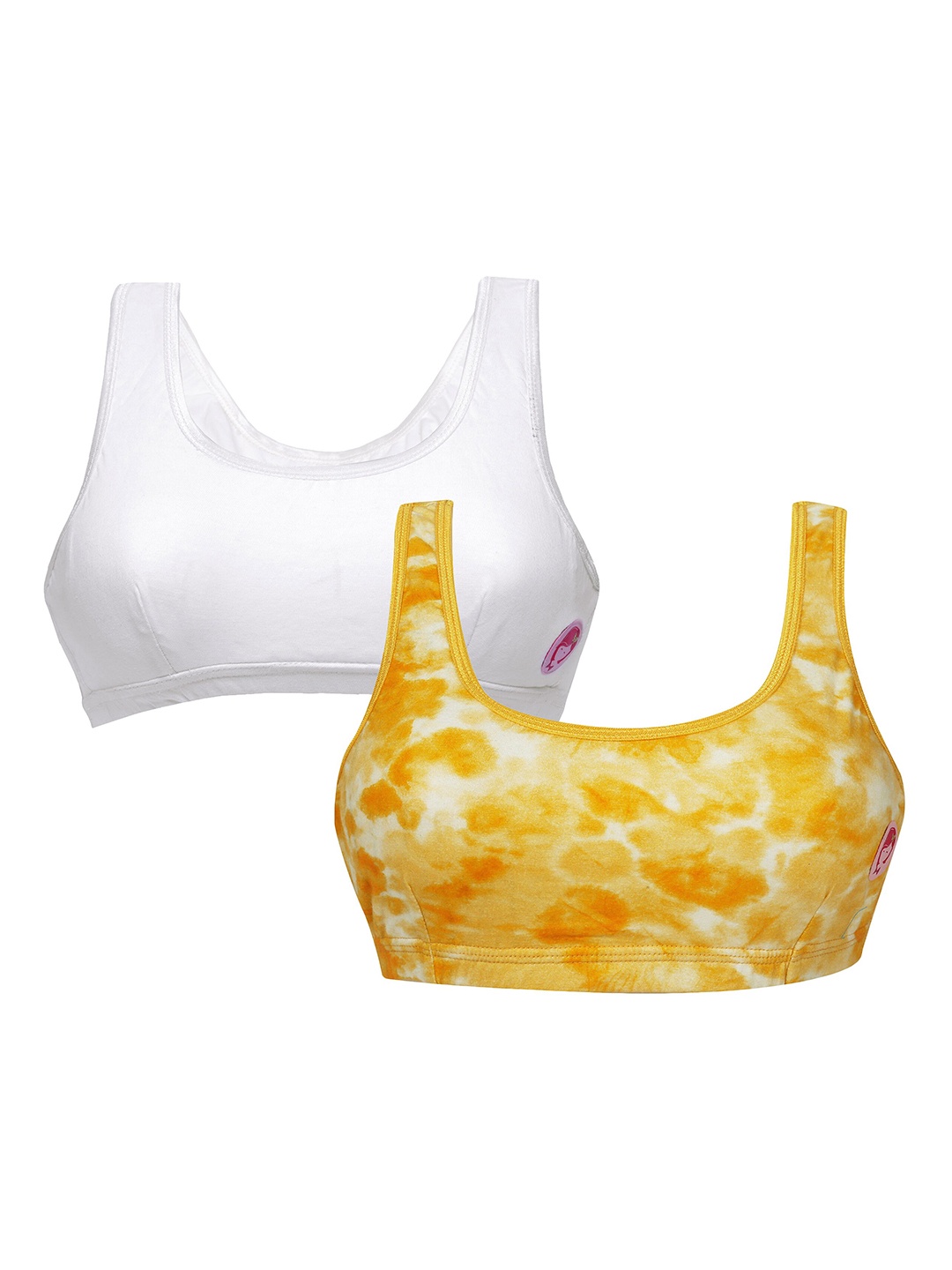Girls Pack Of 2 Double Layer Premium Cotton Non-Wired Non Padded Beginners Bra DCBRSE7086/xxxs, Yellow
Girls Pack Of 2 Double Layer Premium Cotton Non-Wired Non Padded Beginners Bra DCBRSE7086/xxxs, Yellow