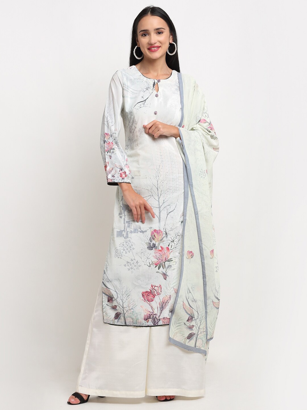 Stylee LIFESTYLE Women Cream-Coloured & Grey Printed Velvet Unstitched Dress Material
Stylee LIFESTYLE Women Cream-Coloured & Grey Printed Velvet Unstitched Dress Material