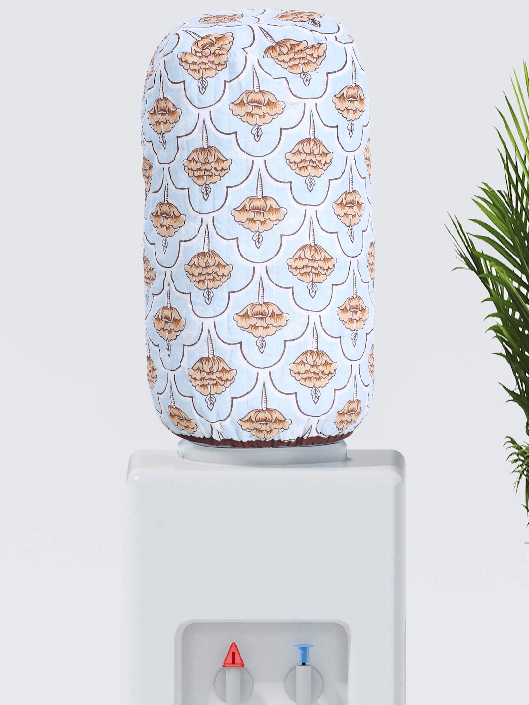 Rajasthan Decor Blue & Beige Printed Cotton Water Dispenser Cover