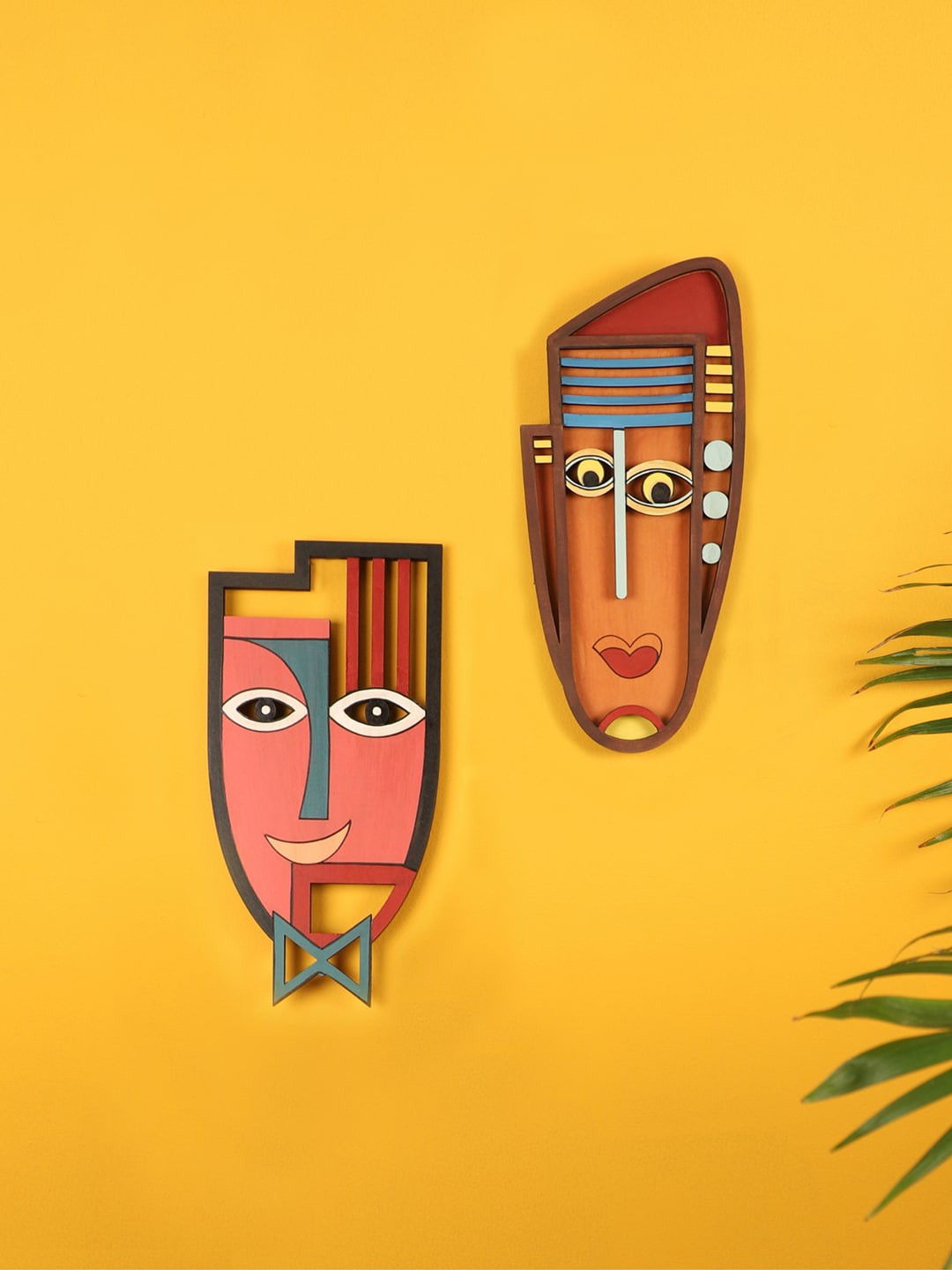 AAKRITI ART CREATIONS Set Of 2 Coral Pink & Mustard-Yellow The Tango Couple Wall Decor
AAKRITI ART CREATIONS Set Of 2 Coral Pink & Mustard-Yellow The Tango Couple Wall Decor