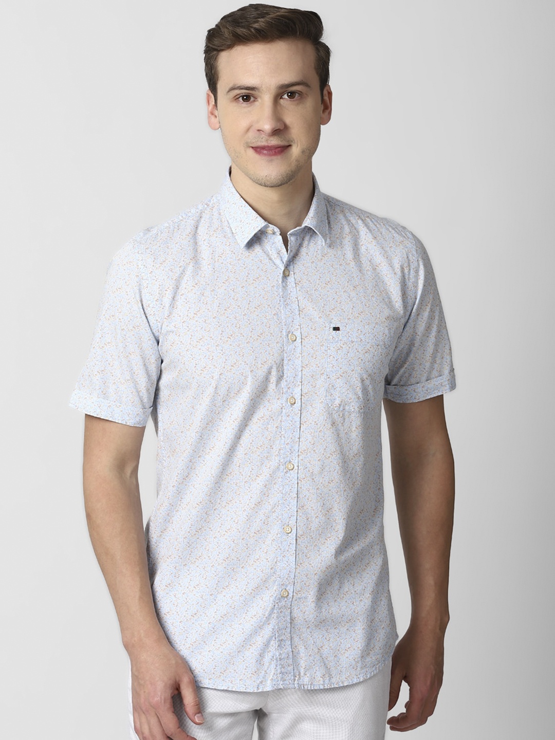 Peter England Casuals Men Blue & Yellow Slim Fit Opaque Printed Pure Cotton Casual Shirt
Peter England Casuals Men Blue & Yellow Slim Fit Opaque Printed Pure Cotton Casual Shirt