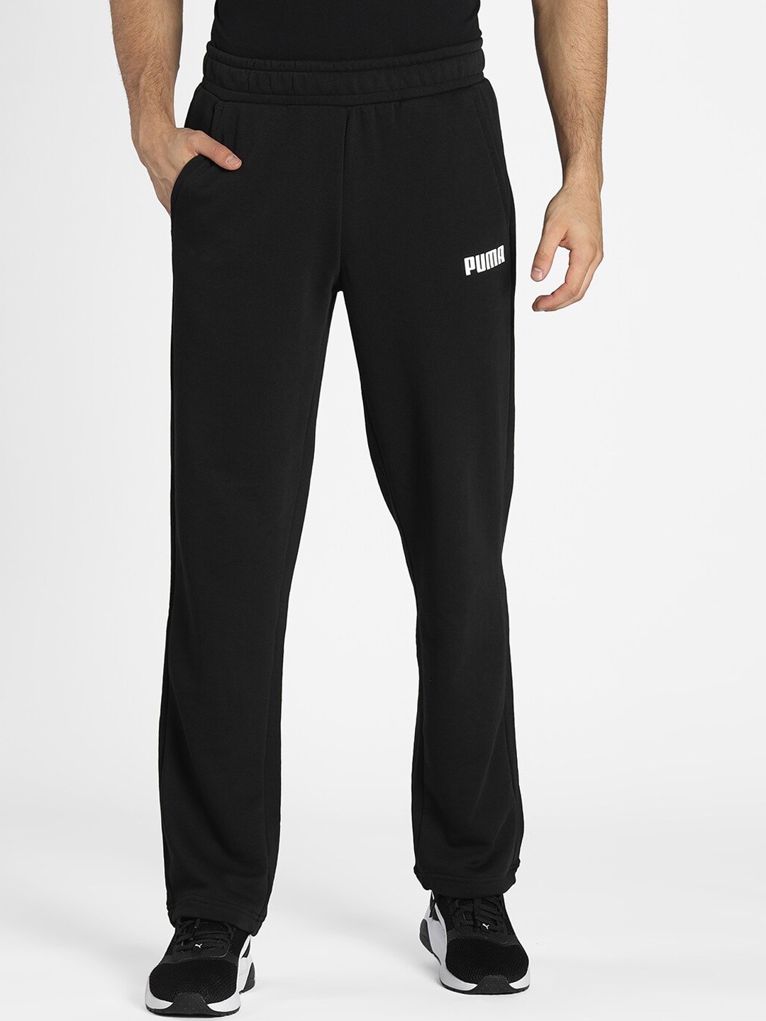 Puma Men Black Solid Track Pants