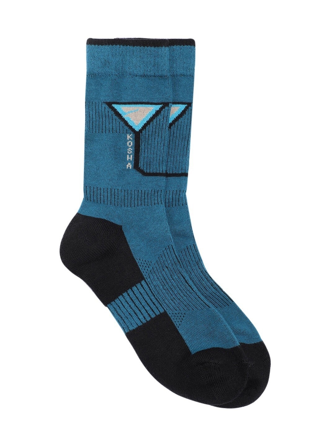 Kosha Men Colourblocked Regular Length Cushioned Breathable Cotton Sports Socks, Turquoise blue
Kosha Men Colourblocked Regular Length Cushioned Breathable Cotton Sports Socks, Turquoise blue