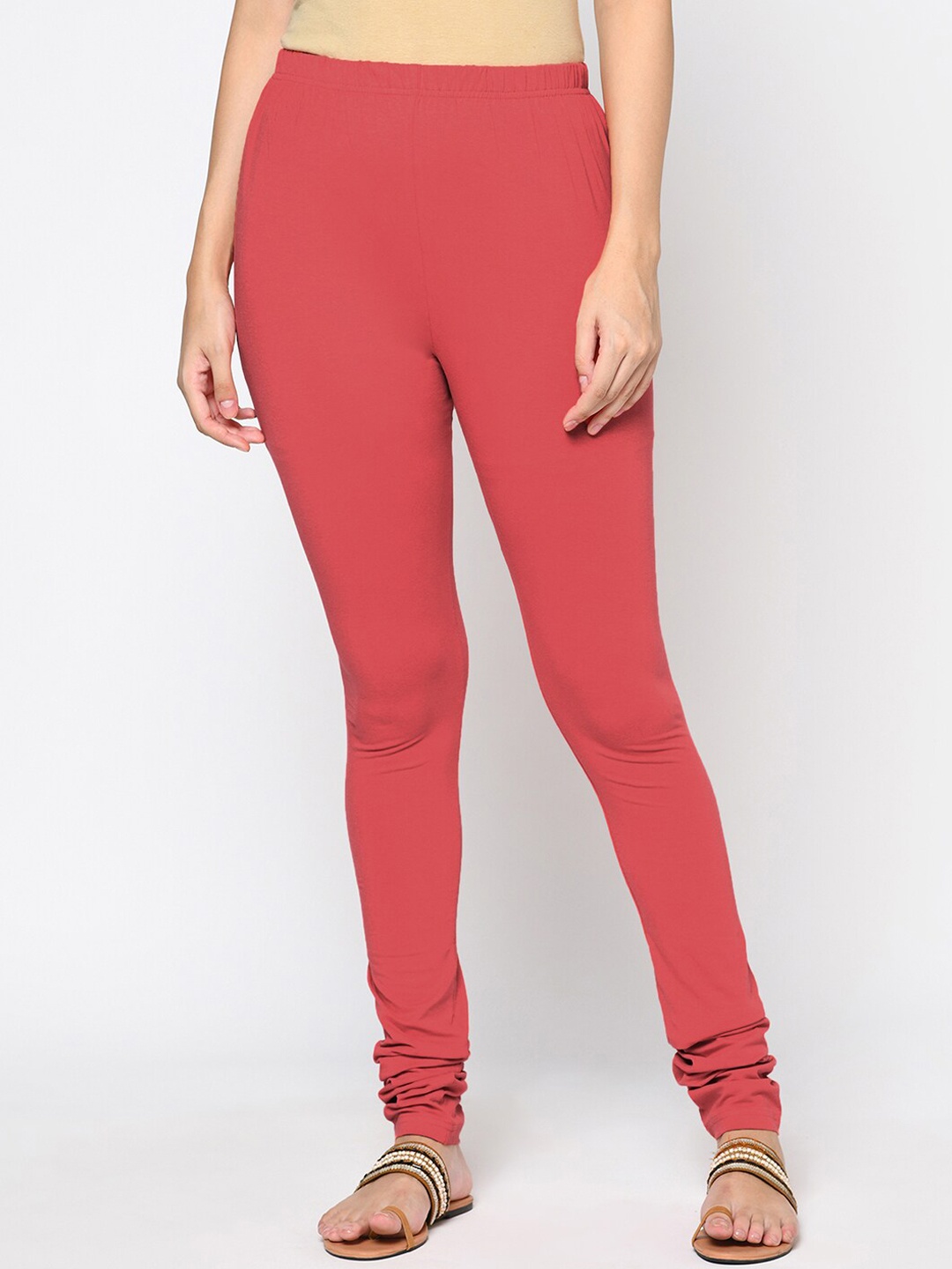 Fabindia Women Pink Solid Churidar