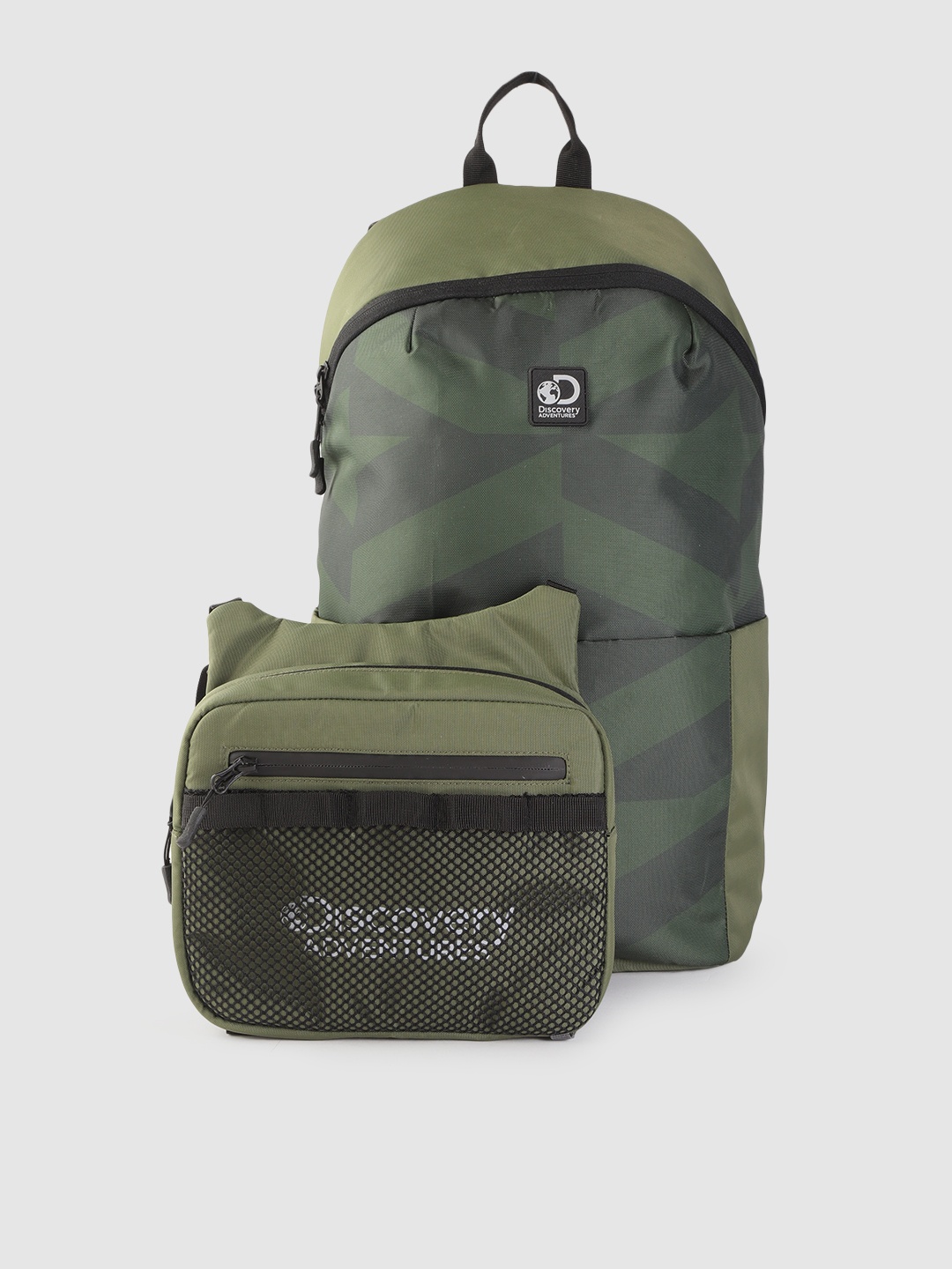 The Roadster Lifestyle Co x Discovery Unisex Olive Green & Black Graphic Print Backpack
The Roadster Lifestyle Co x Discovery Unisex Olive Green & Black Graphic Print Backpack