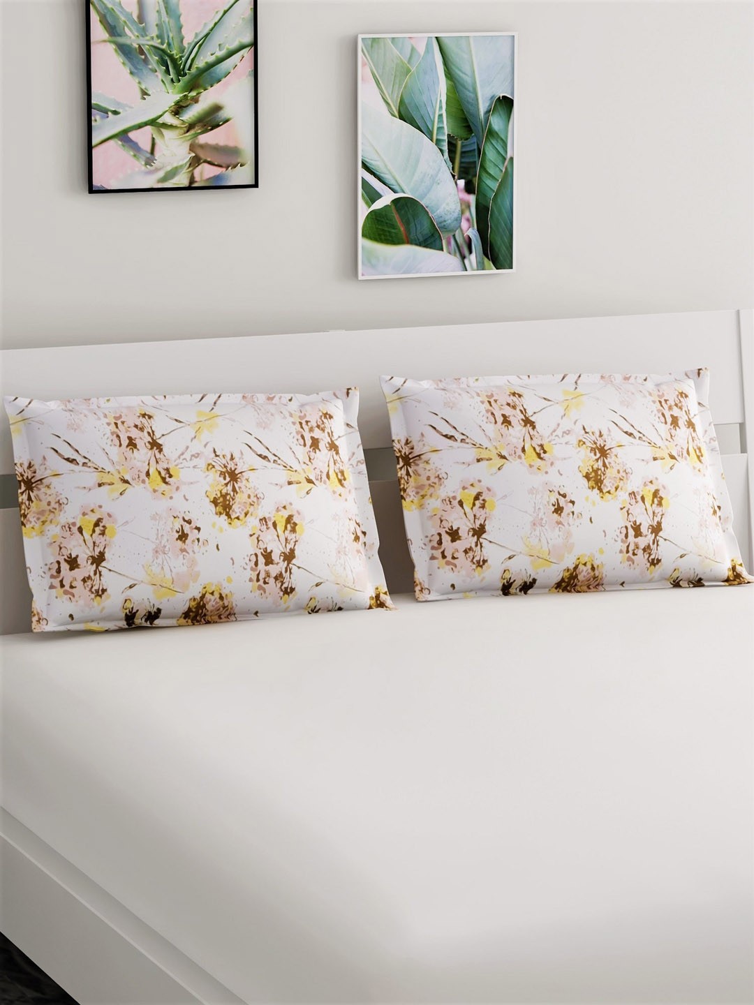 Salona Bichona Set Of 2 Beige & Yellow Floral Printed 104TC Pure Cotton Pillow Covers
Salona Bichona Set Of 2 Beige & Yellow Floral Printed 104TC Pure Cotton Pillow Covers