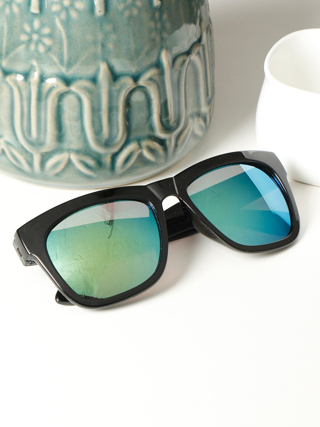 PASSION PETALS Unisex Kids Green Lens & Black Wayfarer Sunglasses with UV Protected Lens
PASSION PETALS Unisex Kids Green Lens & Black Wayfarer Sunglasses with UV Protected Lens