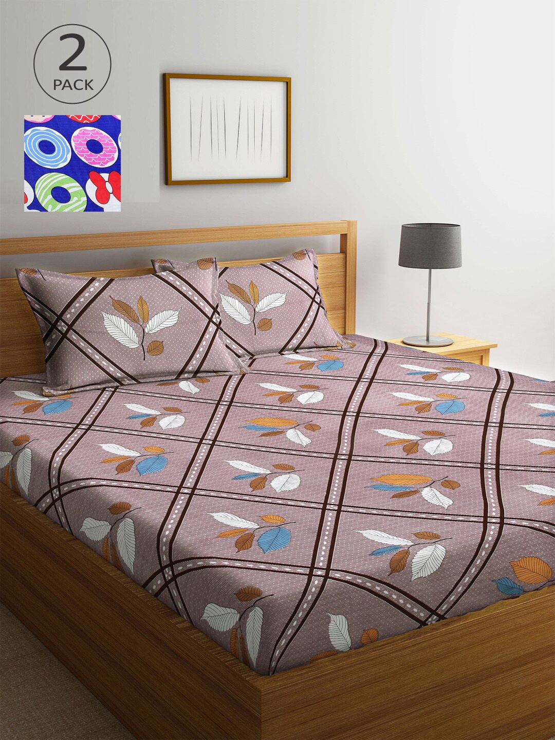 Arrabi Multicoloured Floral Printed 300 TC 2 King Bedsheet With 4 Pillow Covers, Multi
Arrabi Multicoloured Floral Printed 300 TC 2 King Bedsheet With 4 Pillow Covers, Multi