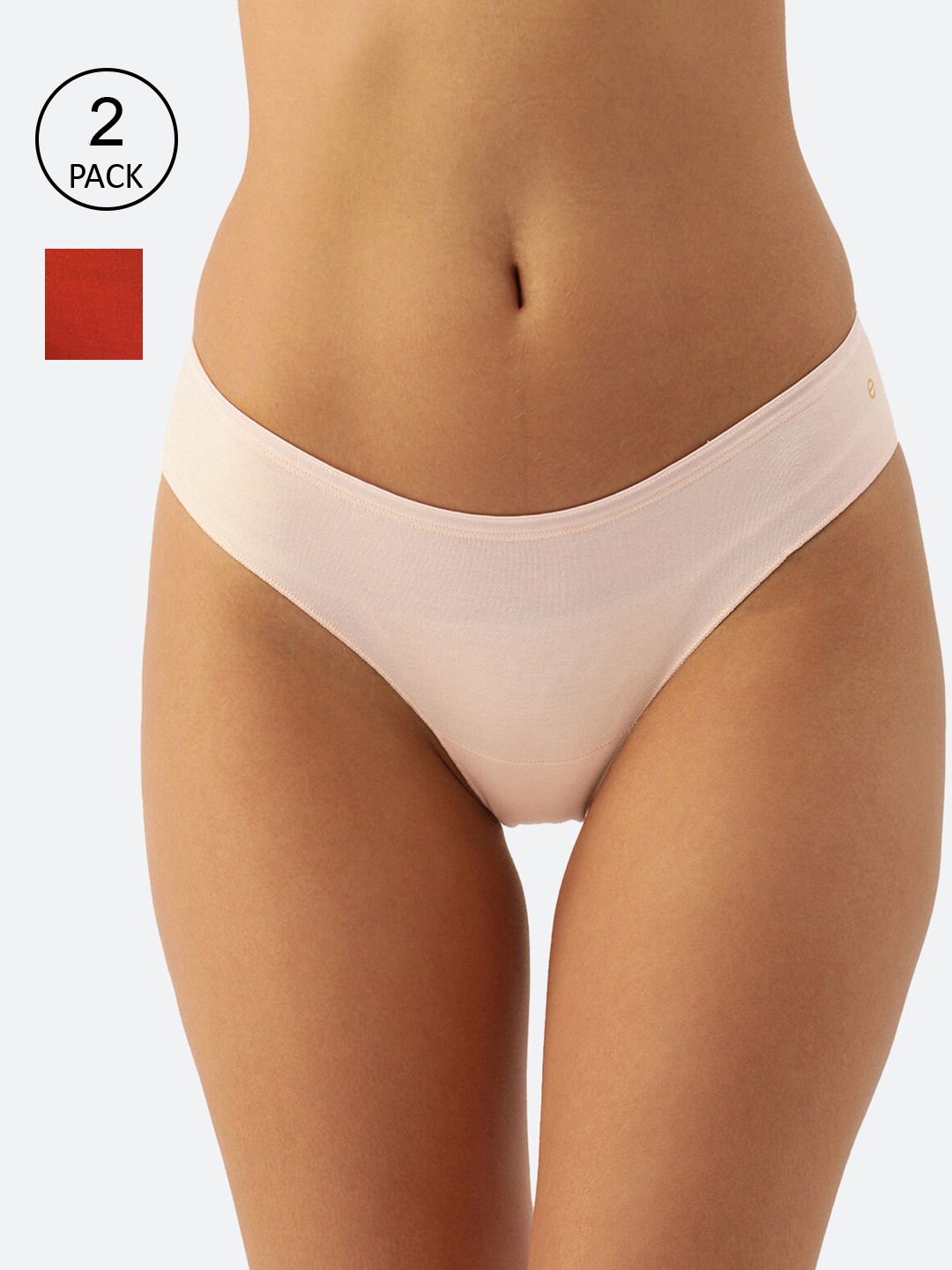 Enamor Assorted Pack of 2 Soft Antimicrobial Finish Low Rise Full Coverage Bikini Panties
Enamor Assorted Pack of 2 Soft Antimicrobial Finish Low Rise Full Coverage Bikini Panties