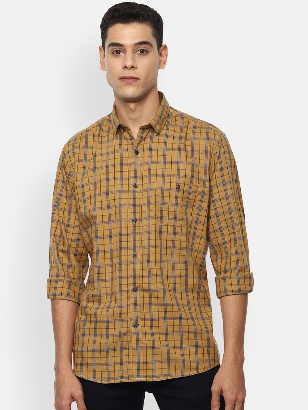 Louis Philippe Sport Men Yellow Slim Fit Opaque Checked Casual Pure Cotton Shirt
Louis Philippe Sport Men Yellow Slim Fit Opaque Checked Casual Pure Cotton Shirt