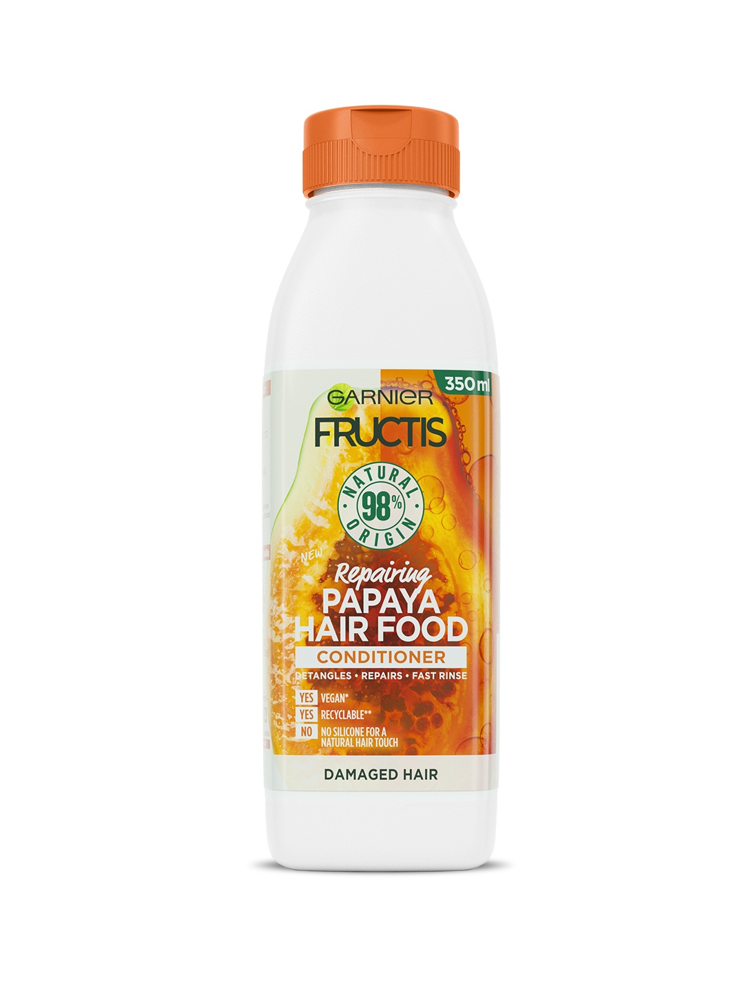 Garnier Fructis Hair Food - Reparing Papaya Conditioner For Damaged Hair 350ml, Orange
Garnier Fructis Hair Food - Reparing Papaya Conditioner For Damaged Hair 350ml, Orange