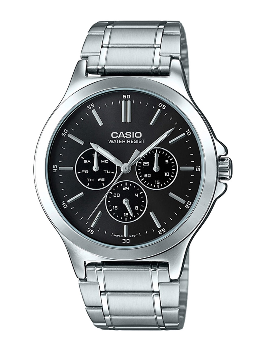 CASIO Men & Silver Toned Bracelet Style Straps Analogue Watch A1891 MTP-V300HD-1AUIF, Black
CASIO Men & Silver Toned Bracelet Style Straps Analogue Watch A1891 MTP-V300HD-1AUIF, Black