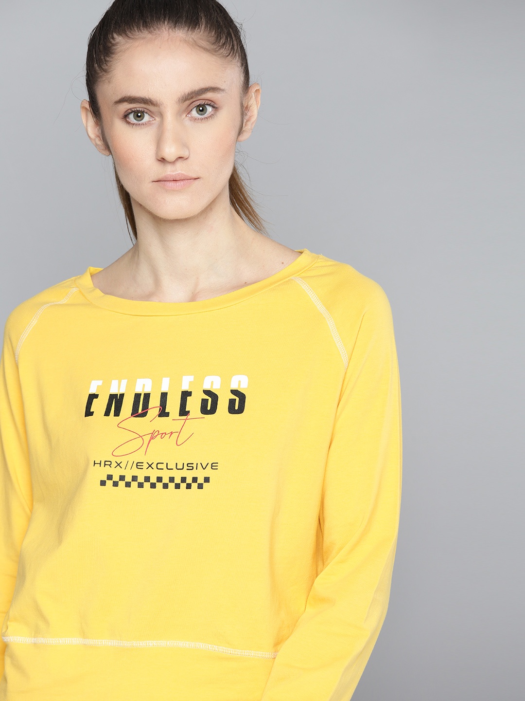 HRX by Hrithik Roshan Women Mimosa Typographic Print Cotton Lifestyle T-shirt, Mustard
HRX by Hrithik Roshan Women Mimosa Typographic Print Cotton Lifestyle T-shirt, Mustard