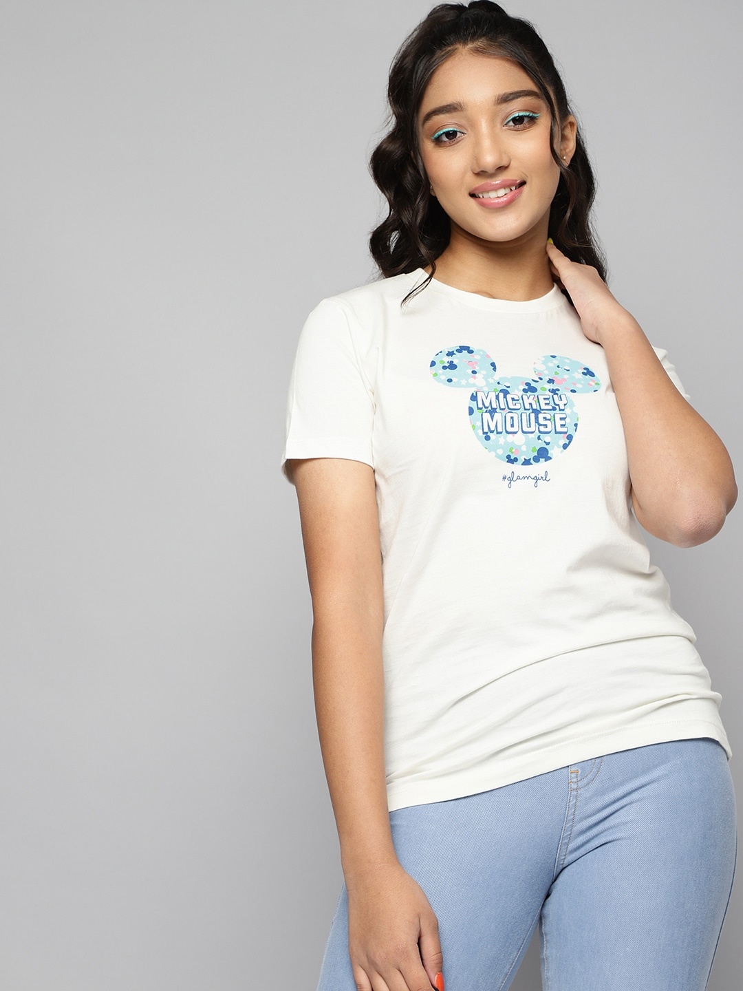 Kook N Keech Disney Teens Girls White & Blue Mickey Mouse Print Pure Cotton T-shirt
Kook N Keech Disney Teens Girls White & Blue Mickey Mouse Print Pure Cotton T-shirt