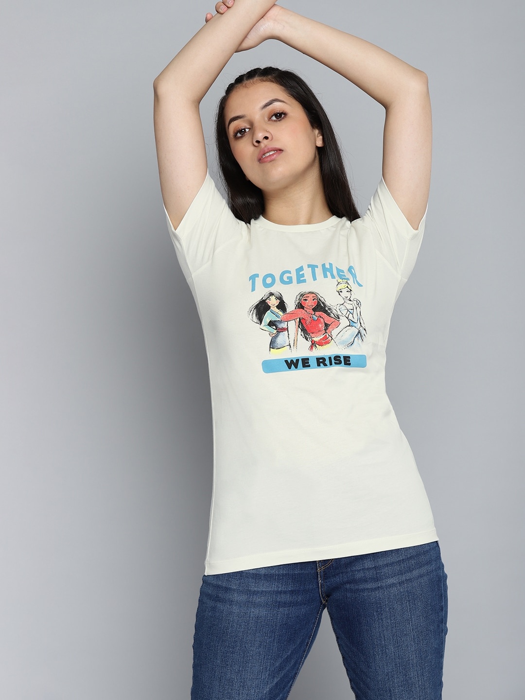 Kook N Keech Disney Teens Girls Off White & Blue Disney Princess Printed Cotton T-shirt
Kook N Keech Disney Teens Girls Off White & Blue Disney Princess Printed Cotton T-shirt