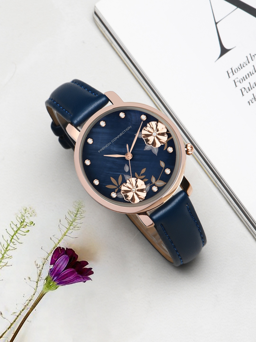 French Connection Women Blue Printed Dial & Blue Leather Straps Analogue Watch FC21U, Navy blue
French Connection Women Blue Printed Dial & Blue Leather Straps Analogue Watch FC21U, Navy blue