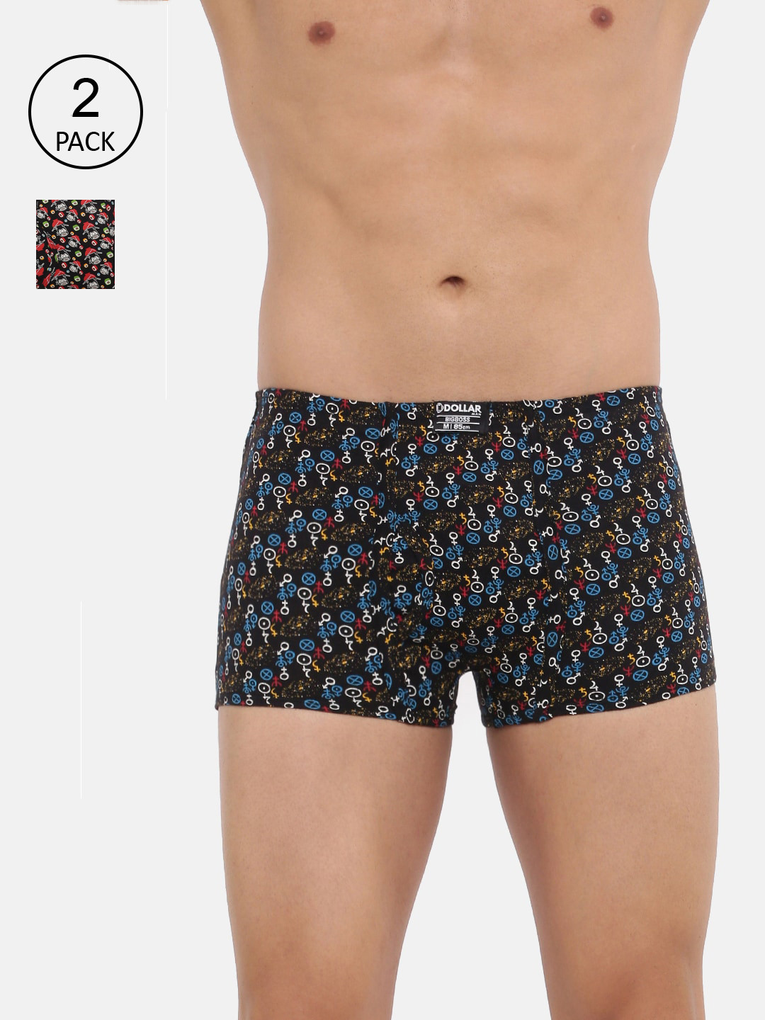 Dollar Bigboss Men Pack of 2 Soft Combed Cotton Trunk MBTR-09-CRAZYMINI-PO2-CO1, Assorted
Dollar Bigboss Men Pack of 2 Soft Combed Cotton Trunk MBTR-09-CRAZYMINI-PO2-CO1, Assorted